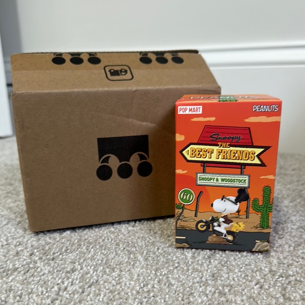 NIB Snoopy & Woodstock Best Friends Collectible PopMart Jack-in-the-box